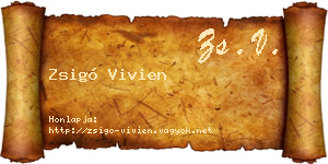 Zsigó Vivien névjegykártya